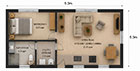 45sqm Exempted House in Back Garden